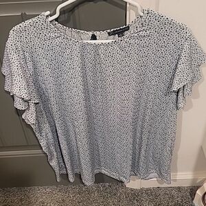 Black and white blouse